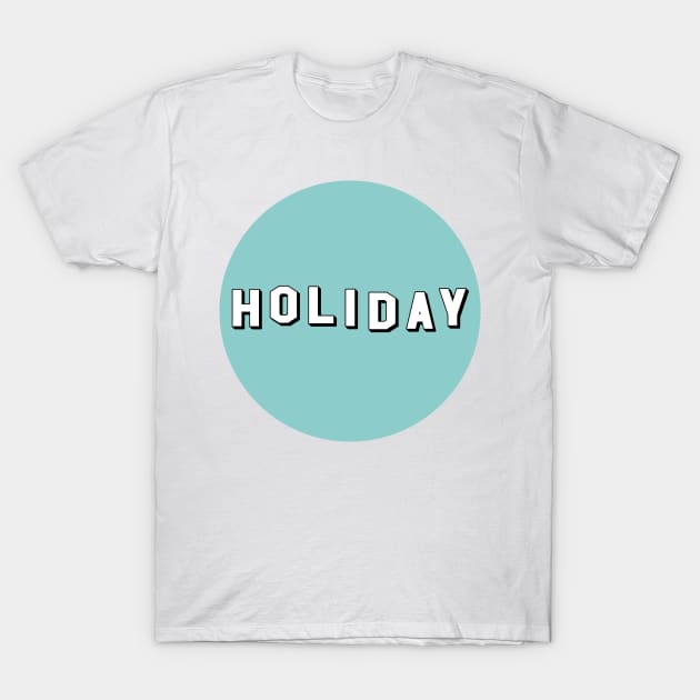 Hollywood Holiday (Blue) T-Shirt by powniels